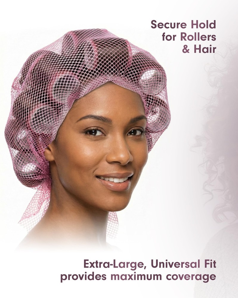 50x35 Triangular Hair Setting Net Universal Size Curler Holder Multi-Color