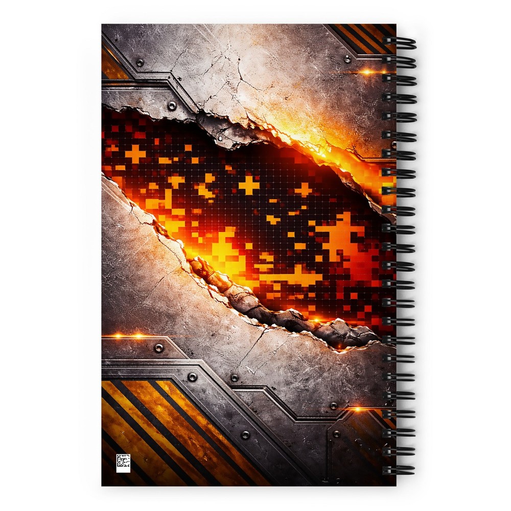 Retro Cheat Code Spiral Notebook