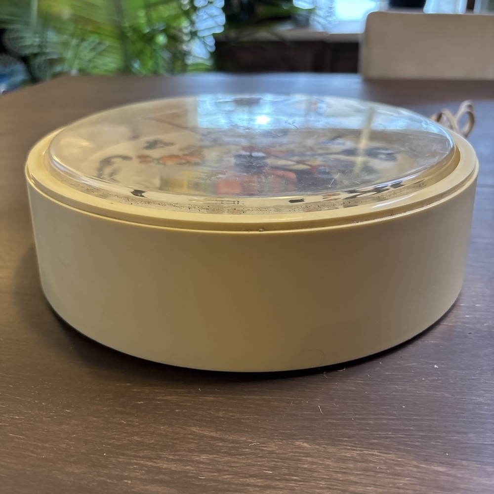 Vintage Sunbeam Vegetable Kitchen Wall Clock WORKS