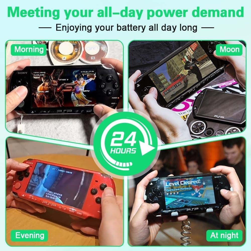 Replacement 5000mAh Battery for PSP 2000/3000 with Optimal Performance Tips