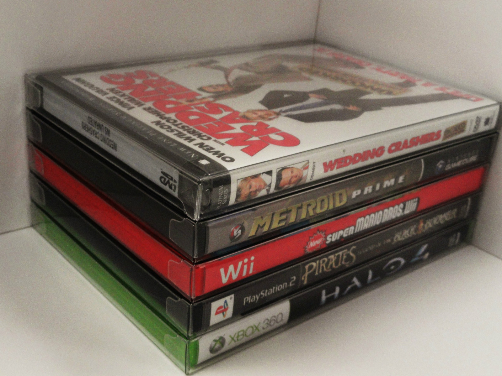 25 Box Protectors For DVD, Wii U, XBOX, PS2, NINTENDO GAMECUBE ETC. Clear Case