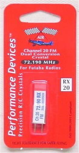 Futaba 72Mhz FM Dual Conversion Receiver Crystal -CH20