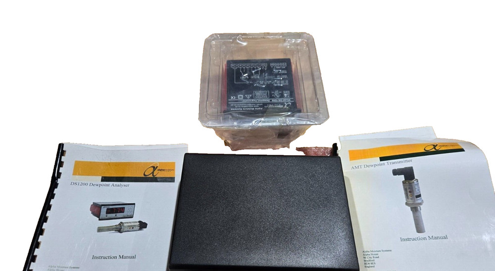 Alpha Moisture Systems DewPoint Transmitter Type AMT & DS1200 Analyzer NEW