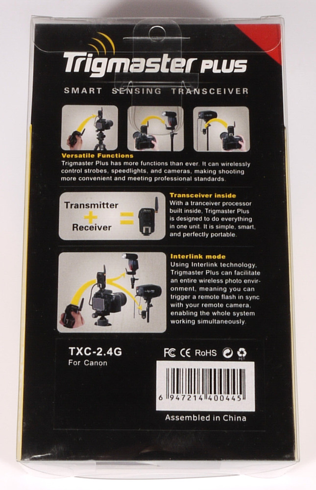 PRL) APUTURE TRIGMASTER PLUS TRANSCEIVER TXC CANON CAMERA FLASH WIRELESS 2.4G