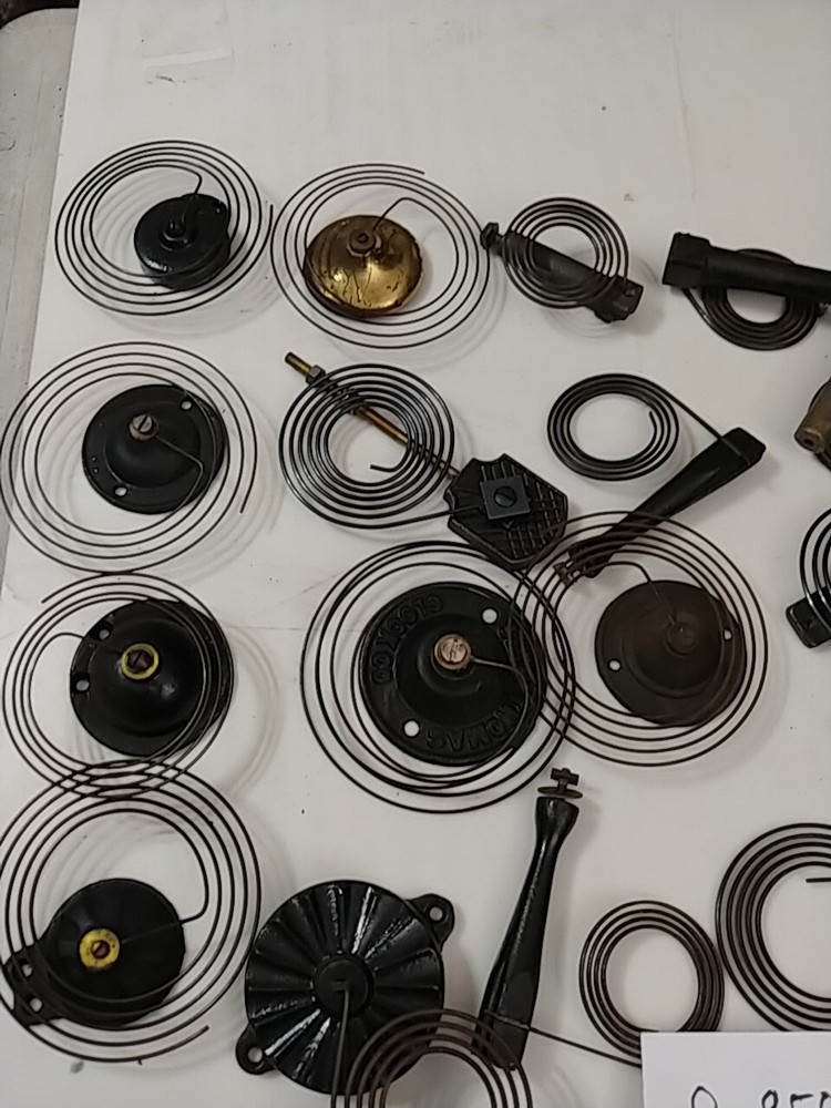 25 ASSORTED CLOCK COIL STRIKE GONGS