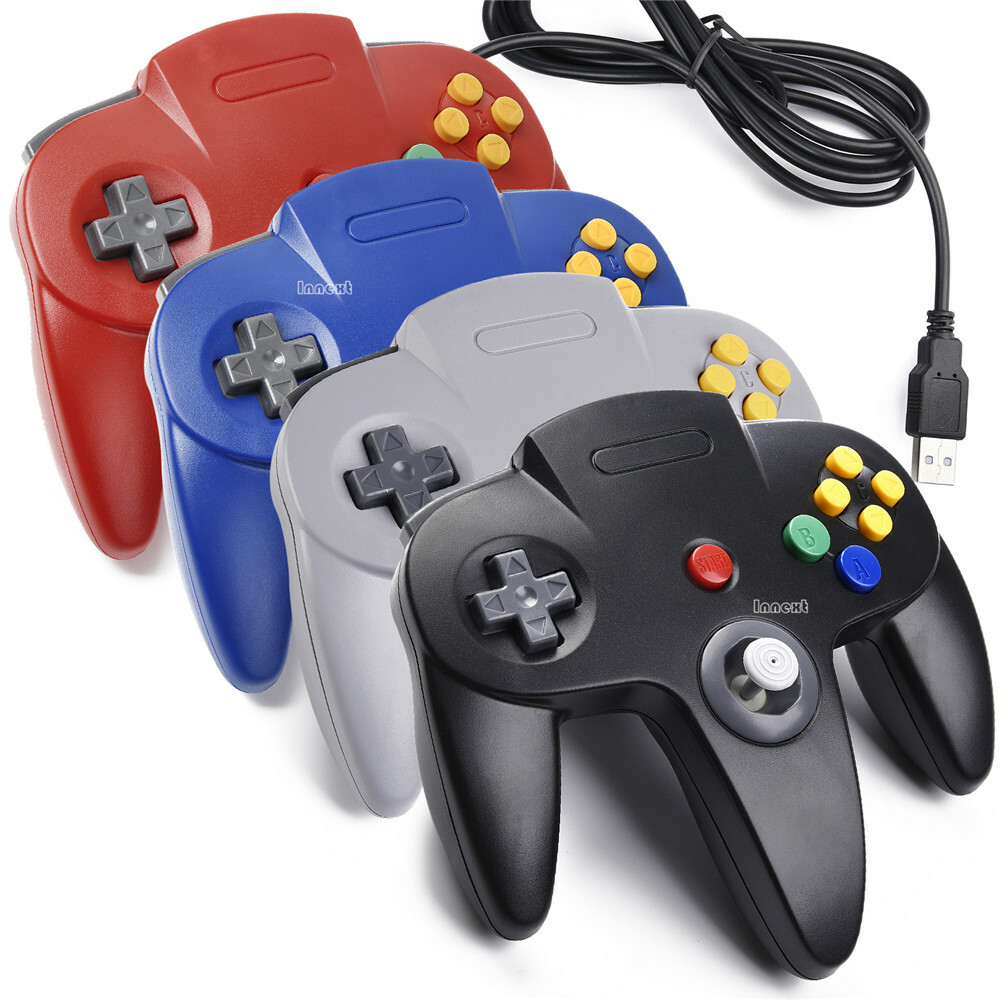Wired USB Classic N64 Controller Gamepad for Window PC MAC Linux Raspberry Pi 3