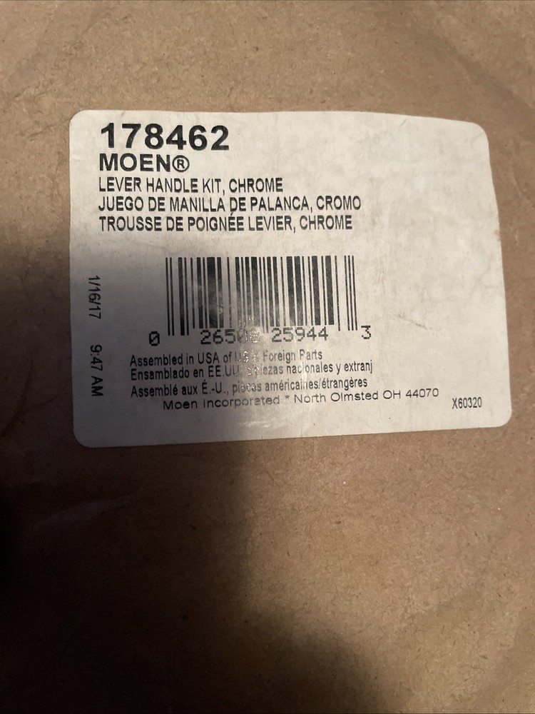 Moen Lever Handle Kit Chrome 178462
