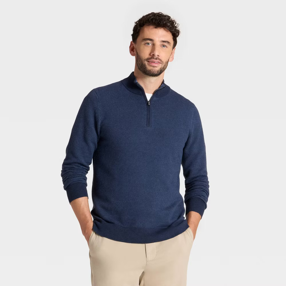 Men's 1/4 Zip Sweater - Goodfellow & Co