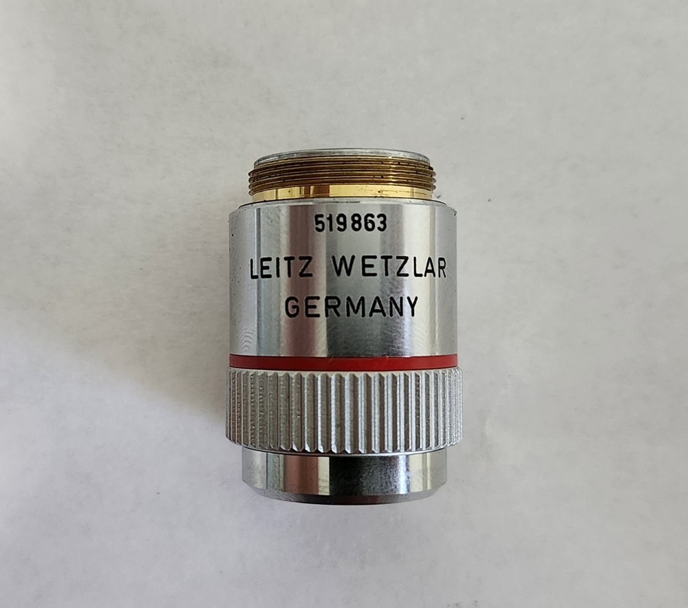 Leitz Wetzlar PLAN 4/0.10 160/- 4X Microscope Objective 519863