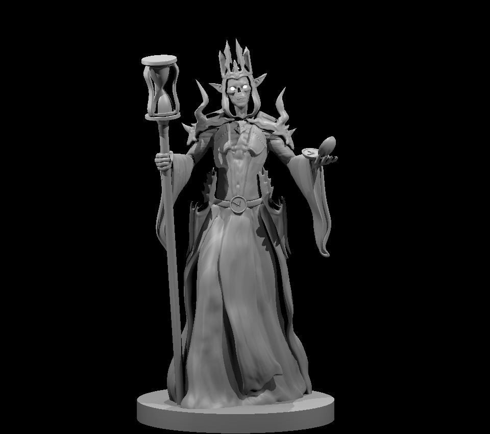 Chrono Lich Undead Wizard Sorcerer NPC 28mm Scale DND D&D Tabletop Mini