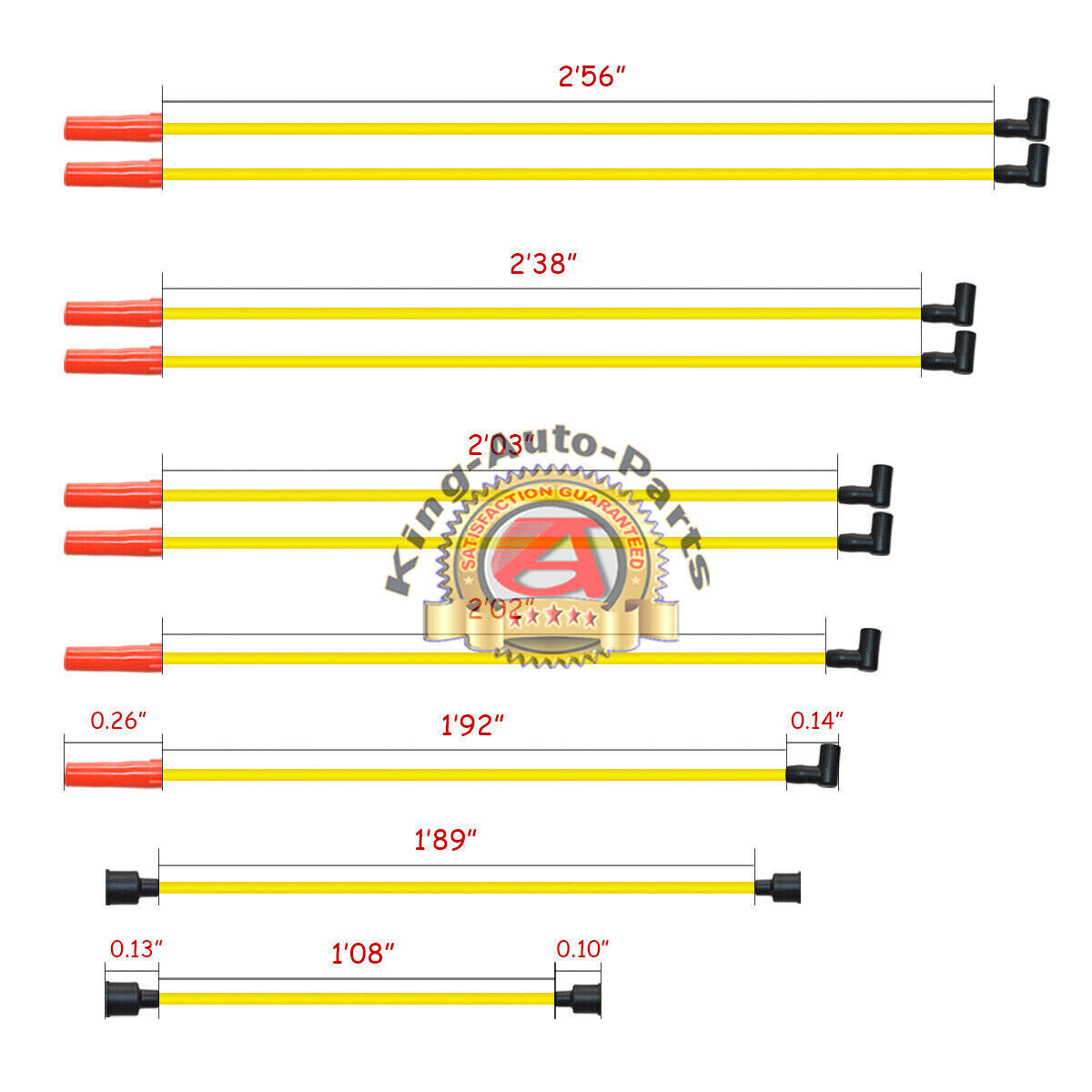 BLUE HEI Ignition Distributor &Spark Plug Wires for Ford Small Block 260 289 302
