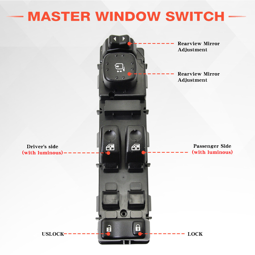 15883322 Driver Side Master Power Window Switch For Chevy GMC Silverado 03-07