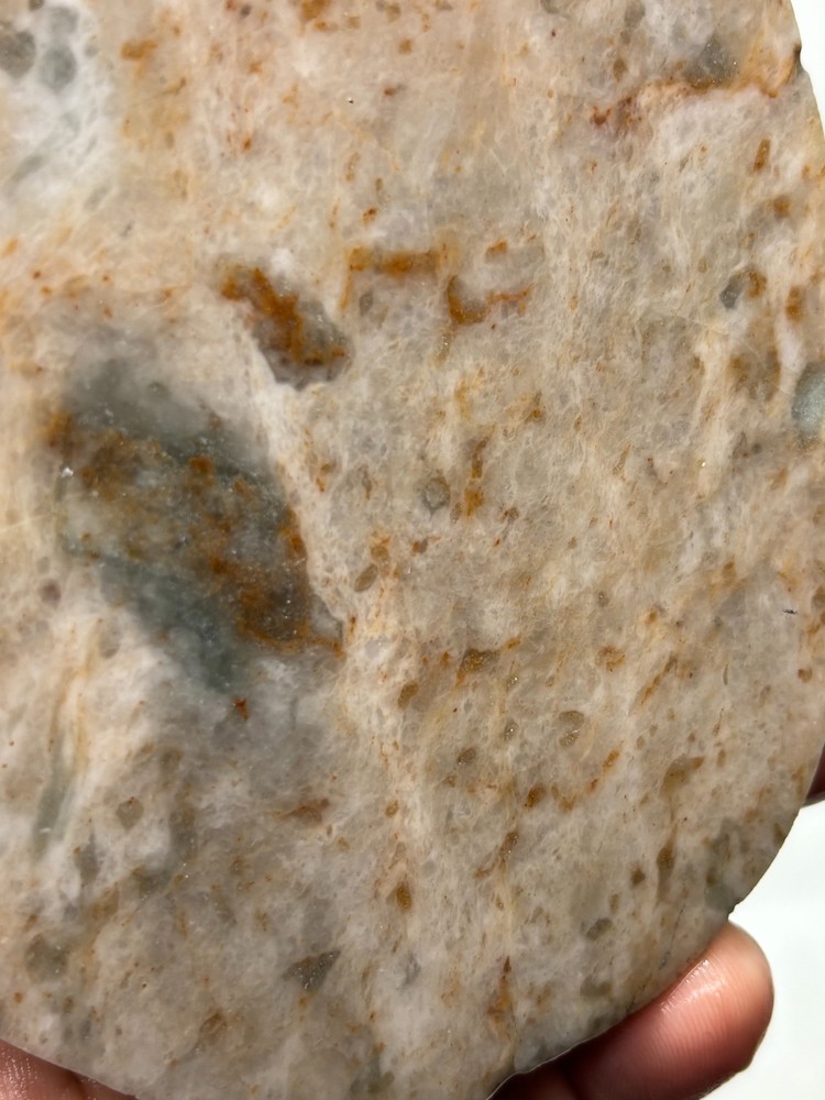Simi-translucent Sillimanite Slab Cabbing Lapidary Combo Ship Avail