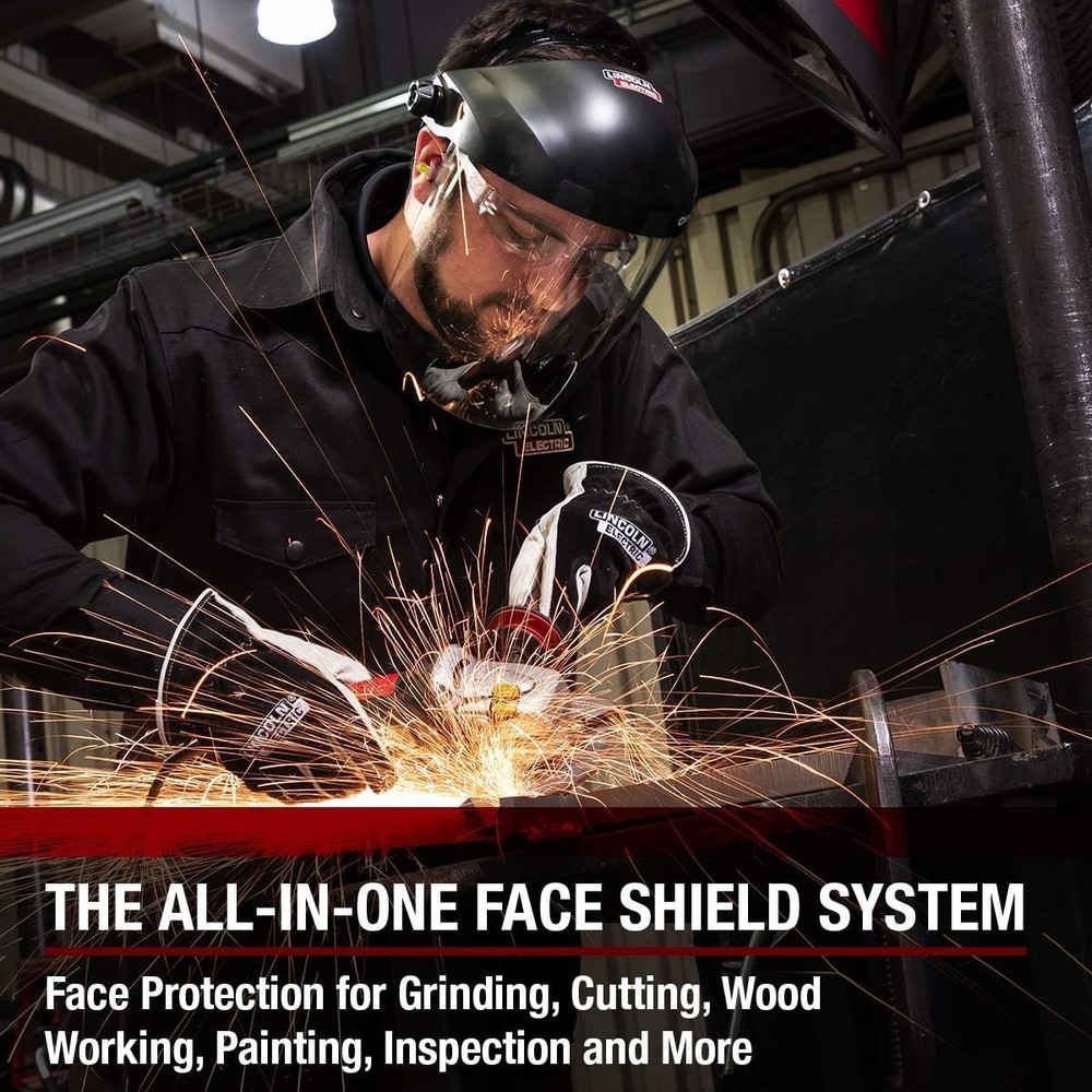OMNIShield Professional Face Shield - High Density Clear Lens - Headgear - K...