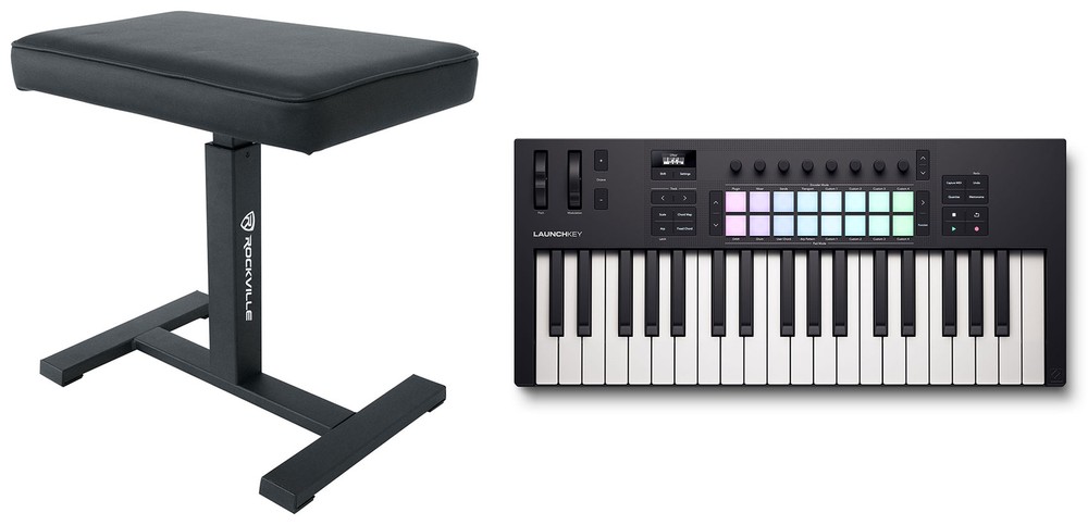 Novation LAUNCHKEY 37 MK4 37-Key USB MIDI Ableton Live Keyboard Controller+Bench