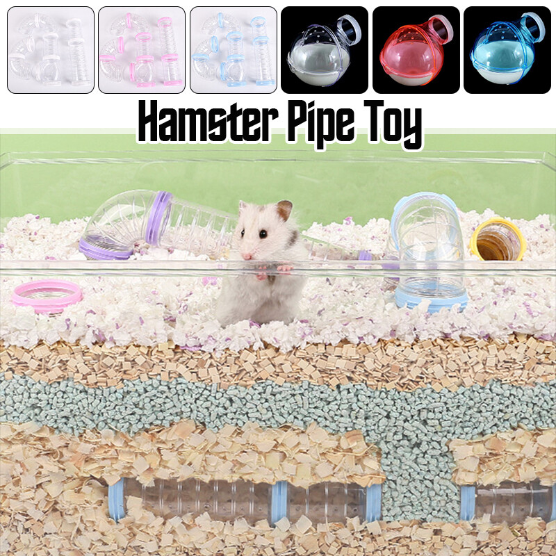 Hamster Pipe Toy Expandable Hamster Tunnel Habitat Accessories for Small Pet DIY
