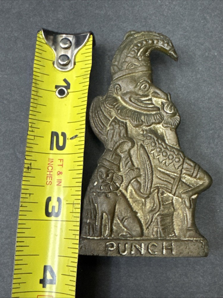 Antique Solid Brass Mr Punch & Judy Door Knocker