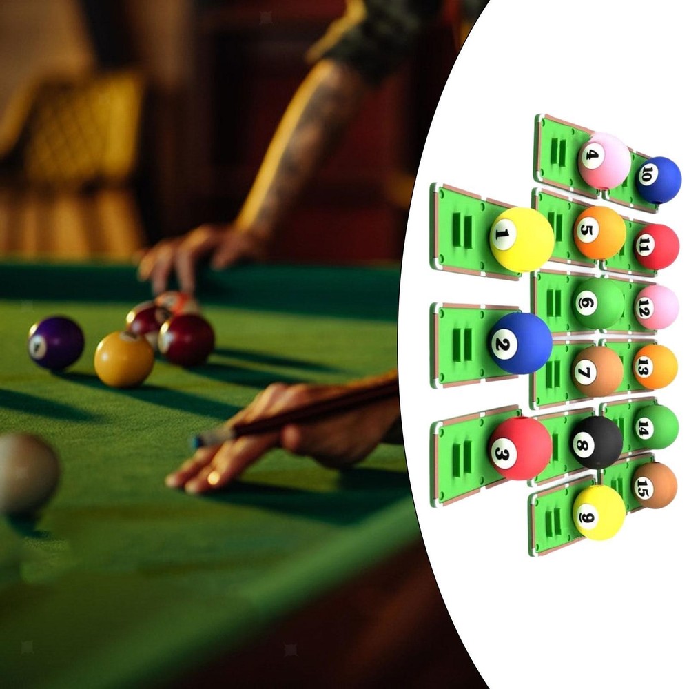 15Pcs Billiard Stroke Trainer Compact Lightweight Pool Cue Stroke Trainer