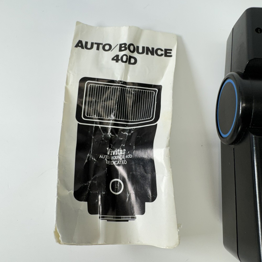 Vivitar AUTO/BOUNCE 40D DEDICATED Shoe Mount Camera Flash