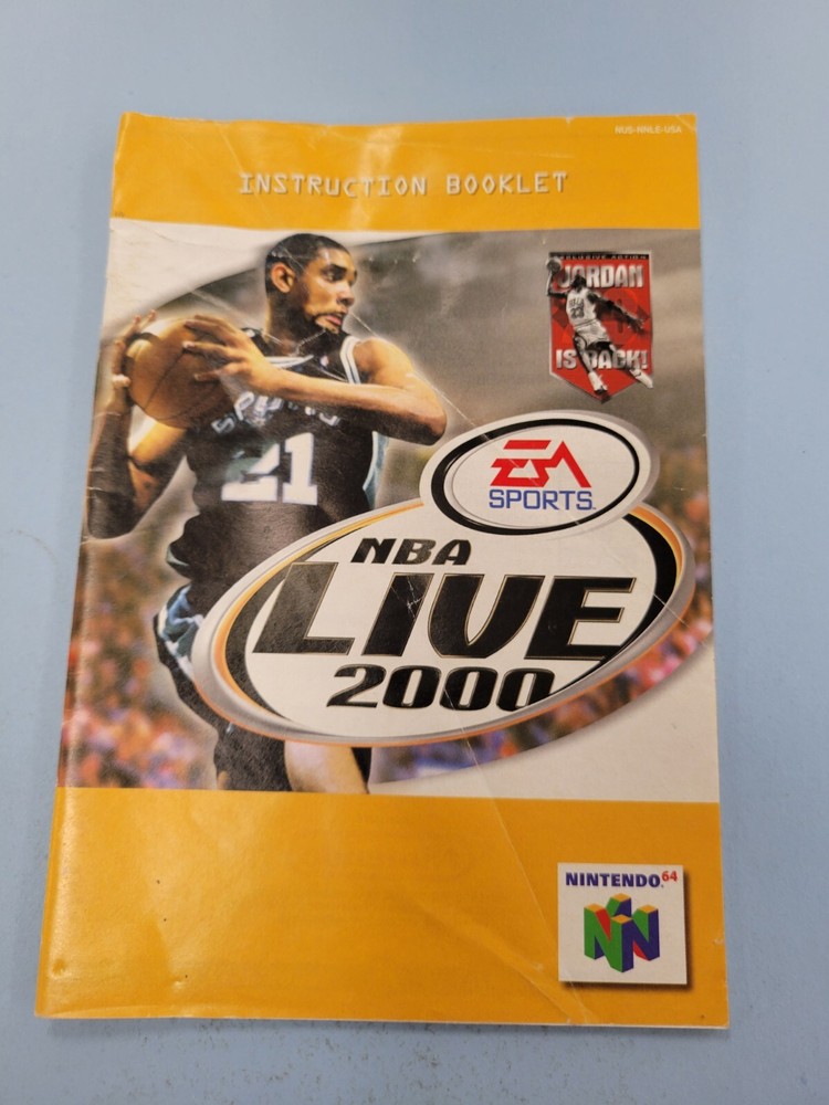 NBA Live 2000 Instruction Booklet (Nintendo 64)