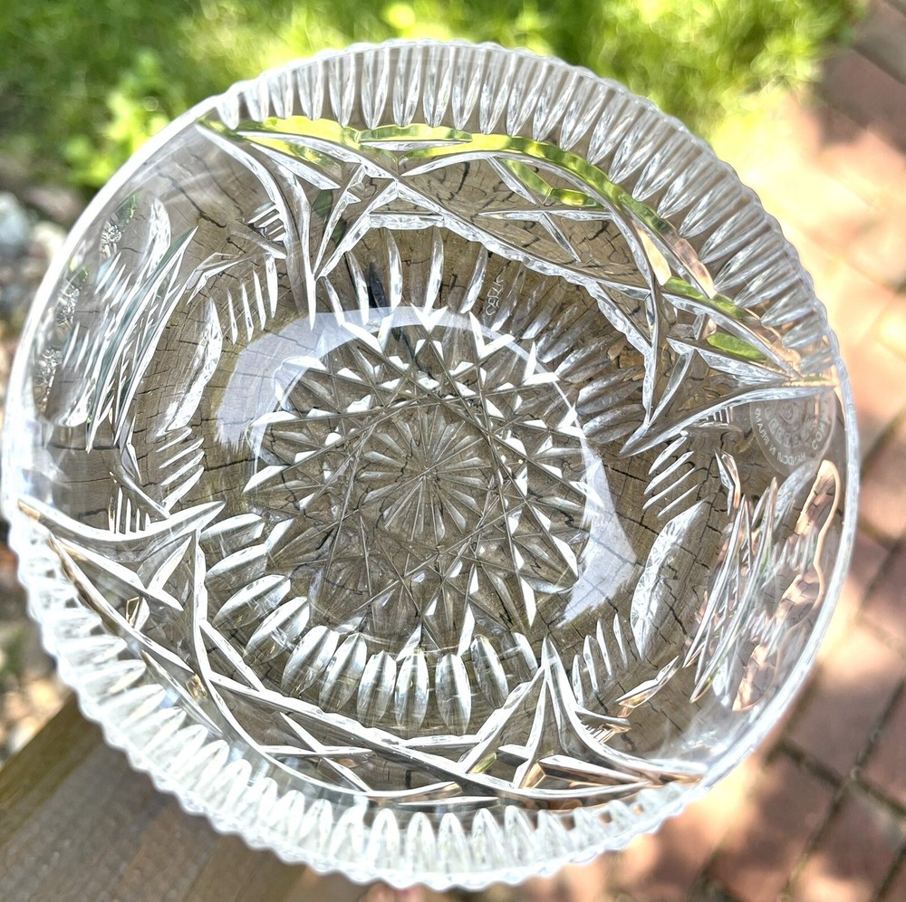 Connemara Celtic Crystal Demonstration Bowl. Handmade. 4” Diameter. Pristine.