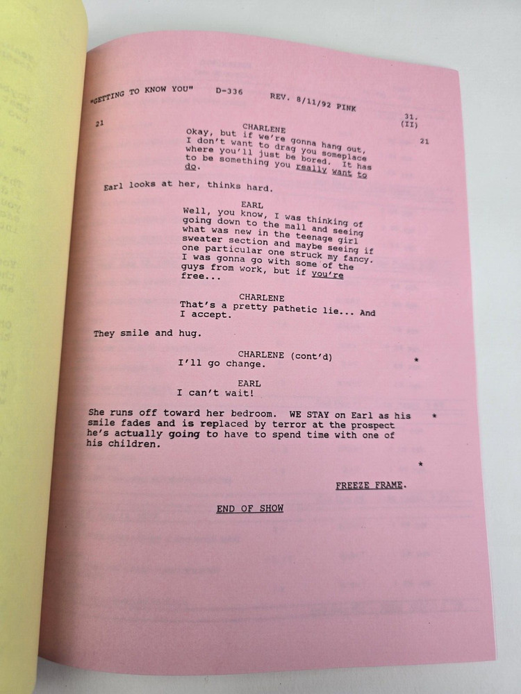 DINOSAURS / Brian LaPan 1992 TV Script, Tim Curry "Getting to Know You"