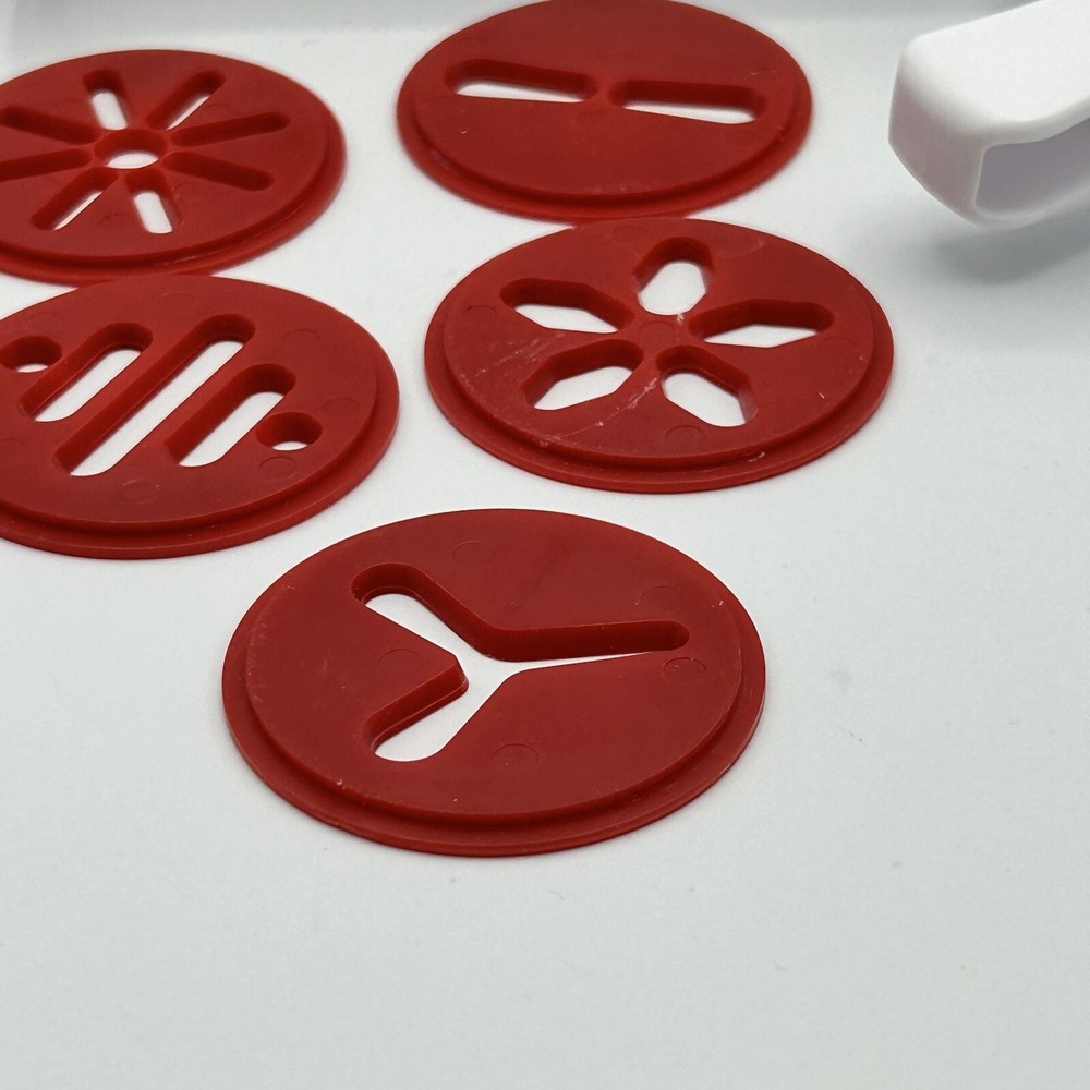 Cookie Press Wilton Red Discs Holiday Baking Cookie Exchange