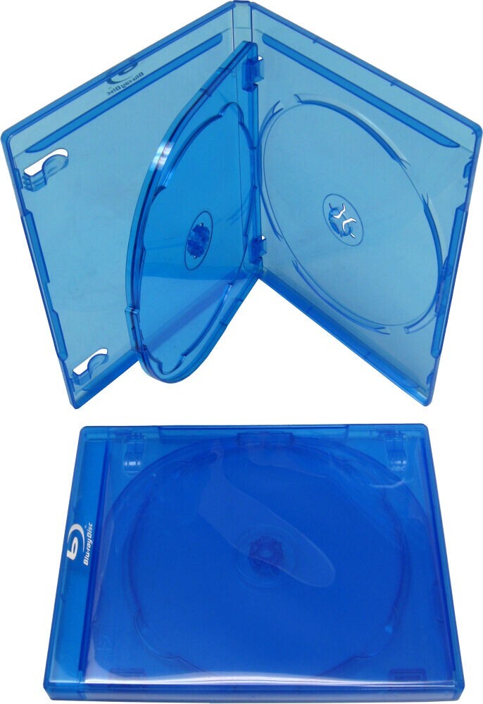 (25x) Triple Blu-Ray Replacement Cases Standard Empty Boxes Holds 3 Disc 12mm