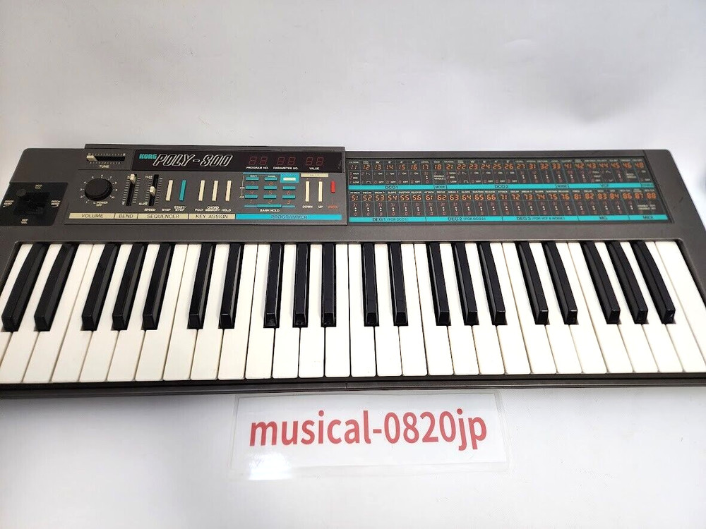 KORG POLY-800 Programmable Polyphonic Synthesizer Keyboard Music Instruments