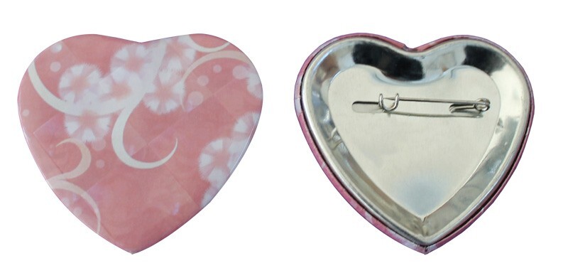 Heart Shape Pin Back Button Parts Badge Maker Crafting Tools
