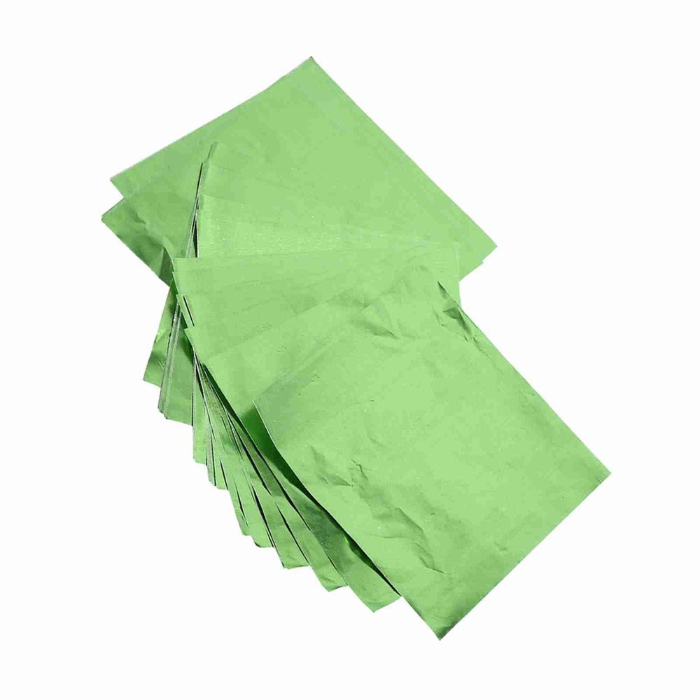 100Pcs Green Square Candy Making Foil Wrappers For Chocolate 3x3