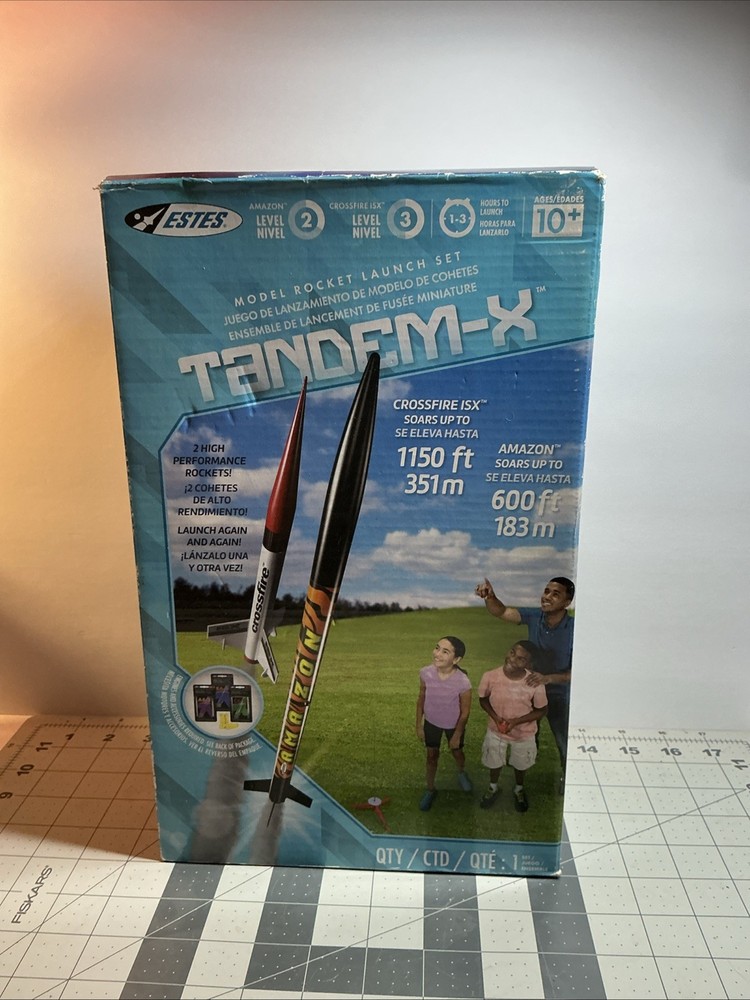 ESTES TANDEM-X Model Rocket Launch Set 2 High Performance Rockets NIB