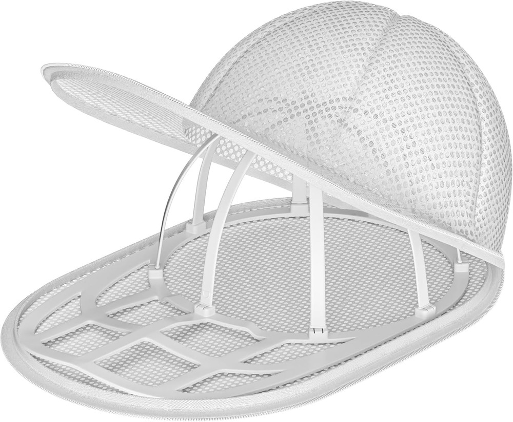 Hat Washer Cage With Snap Lock Machine/Dryer Safe Compact Hat Cleaner For Base