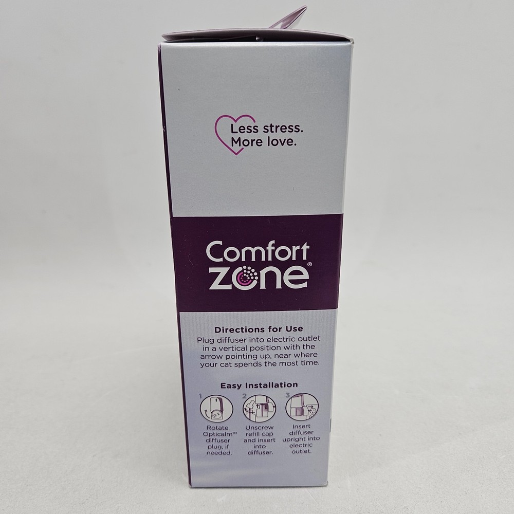 Comfort Zone 60 Day Starter Kit 1 Cat Diffuser 2 Refills Reduce Stress Plug in