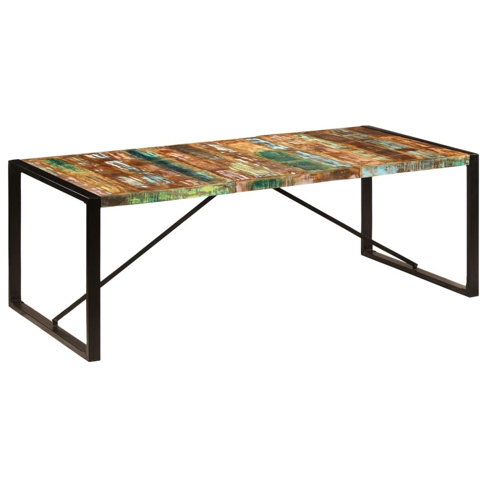 Dining Table Kitchen Table Dining Room Dinner Table Solid Reclaimed Wood vidaXL