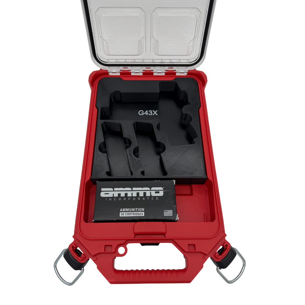 Glock 43X with Optic & Light Insert for Milwaukee Packout