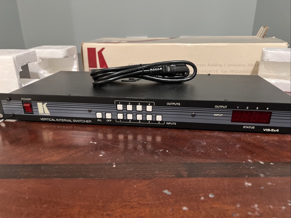 Kramer Electronics VIS- 5x4 Vertical Interval Audio Video Switcher VIS5x4