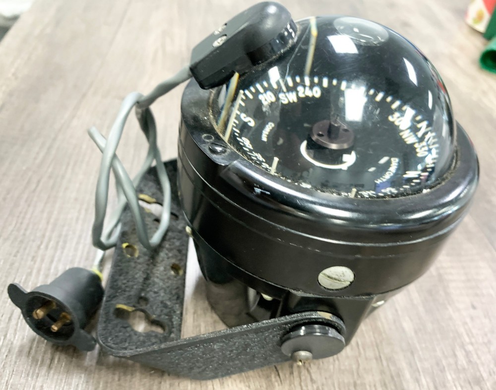 Clear Danforth Marine Compass Corsair W Mounting Bracket NO RESERVE