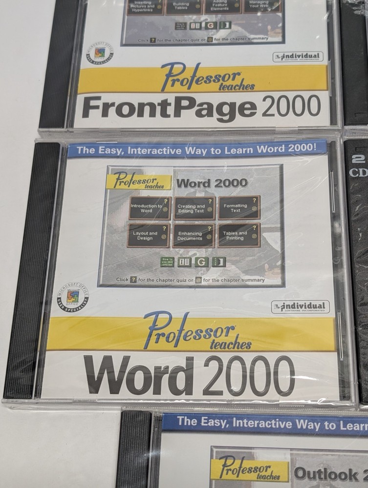 Professor Teaches Windows PC 2000 Full Disc Set - All Sealed