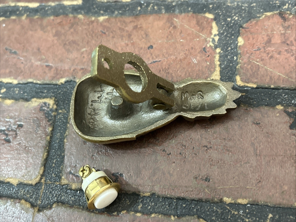Vintage Brass Pineapple Door Bell Ringer