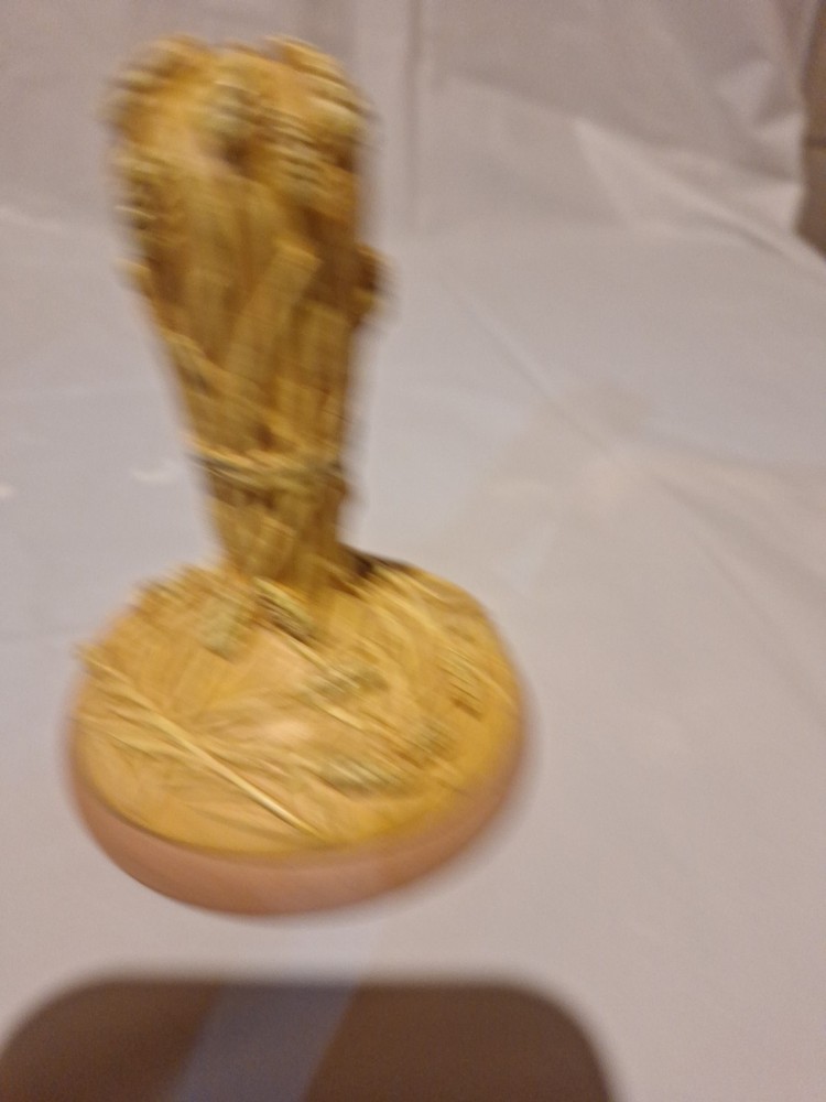 Shaker Hearth Cookie Press With Handle, Fall Cookie Press W/Corn & Bow. 5" Tall
