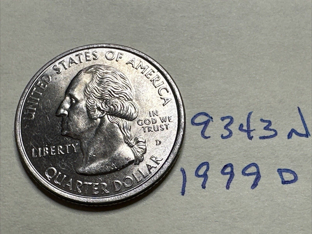 1999 D DELAWARE STATE QUARTER 25c 9343N