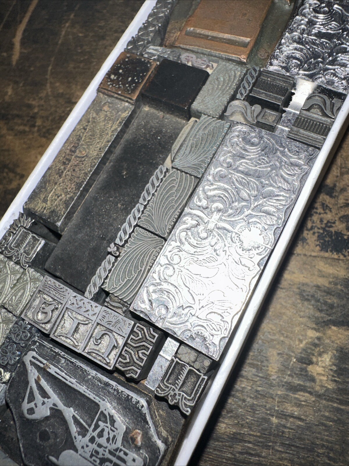 Printing Blocks “ Lead Ornamental Borders Dingbats” Nice Variety Beautiful! C7