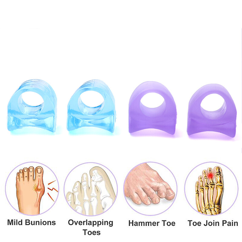1 Pair Toe Separator Bone Corrector Straightener Thumb Pain Bunion Spacer