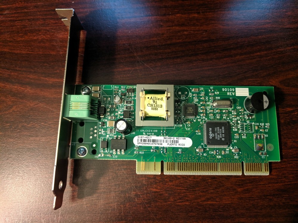 Agere Smart Technologies 56k v92 PCI Internal Modem Model 90109-2