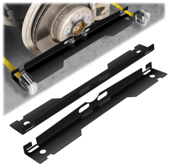 2PCS Heavy Duty Wheel Alignment Tool Kit Black Toe Alignment Tool Plates Contain