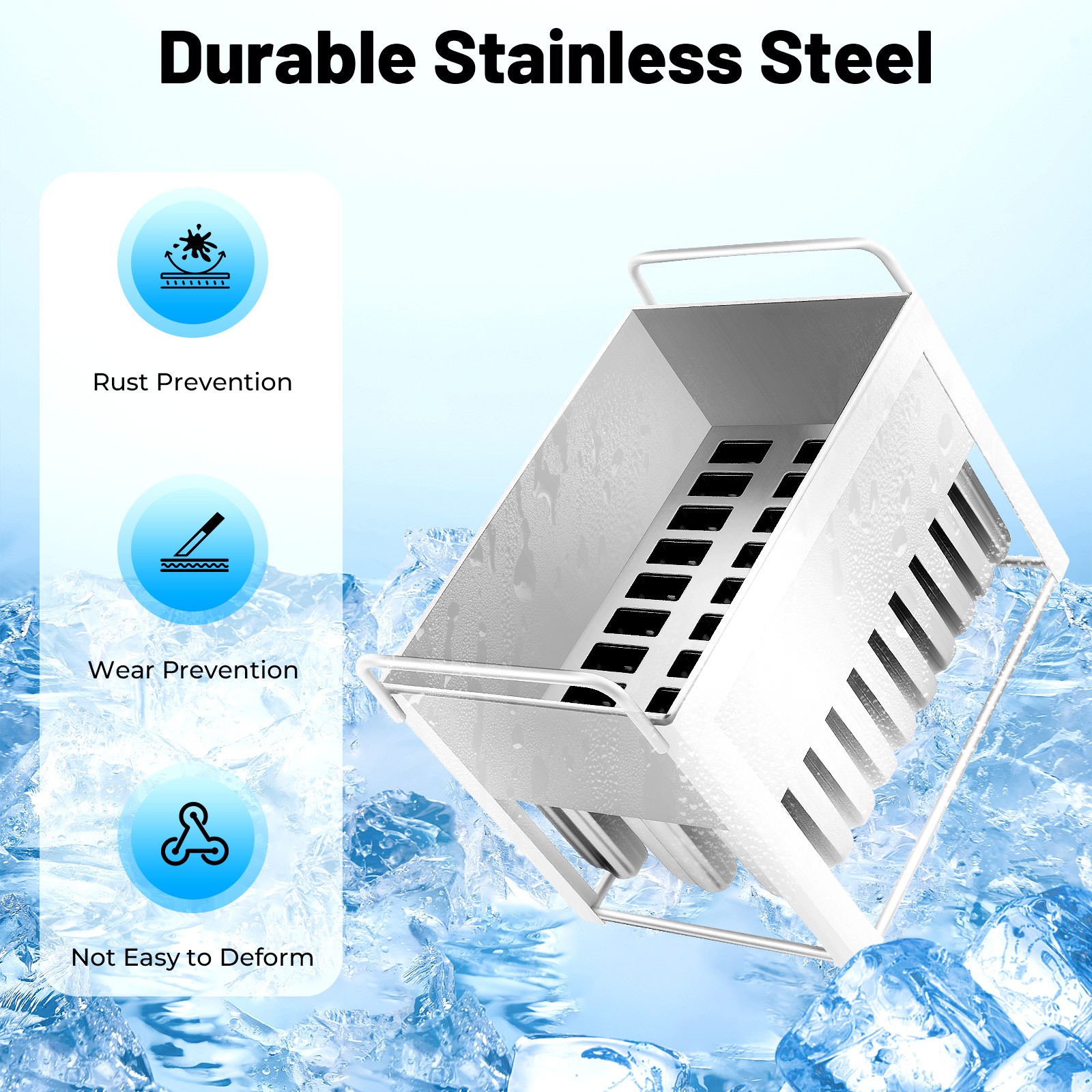 Stainless Steel Molds Pop Lolly Ice Cream Stick Holder Mold 30 Packs