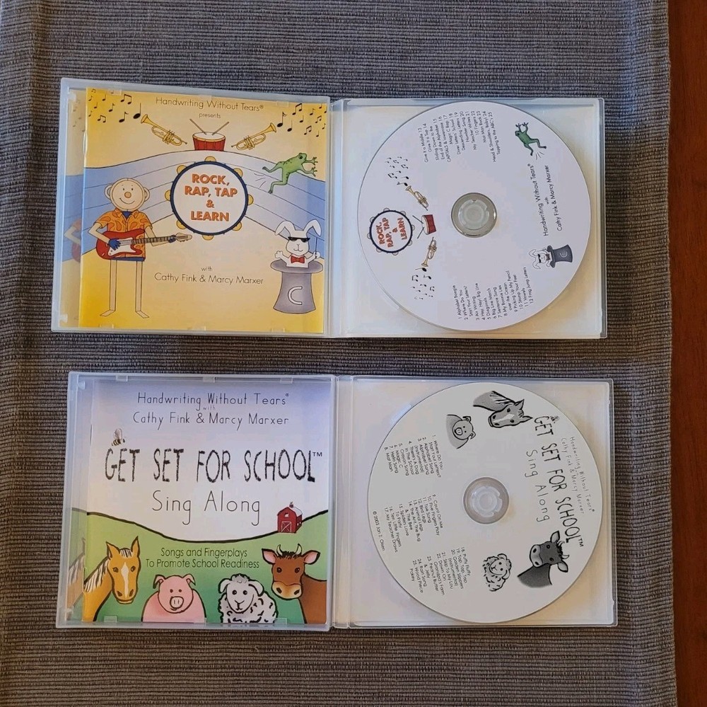 Handwriting Without Tears CD Set Get Set For School, Rock, Rap, Tap & Learn