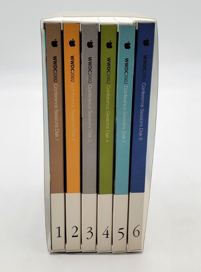 Apple WWDC 2002 Developer DVD Set Complete Vintage Mac Rare Collectible