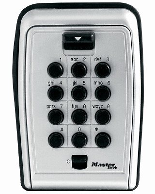 Master Lock 5423D Lock Box, Push-Button, Portable, 3-7/8-In. - Quantity 1